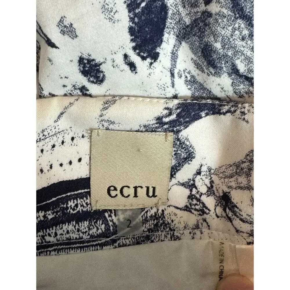 Ecru Women’s Size‎ 2 Skirt Paisley Print Mini Floral Abstract